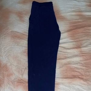 Navy lululemon high waisted scuba joggers